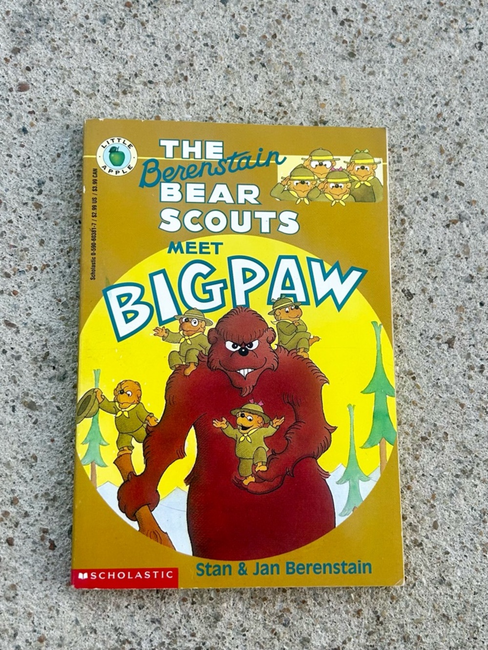 Vintage 1995 Children's Paperback "The Berenstain Bear Scouts Meet Bigpaw"